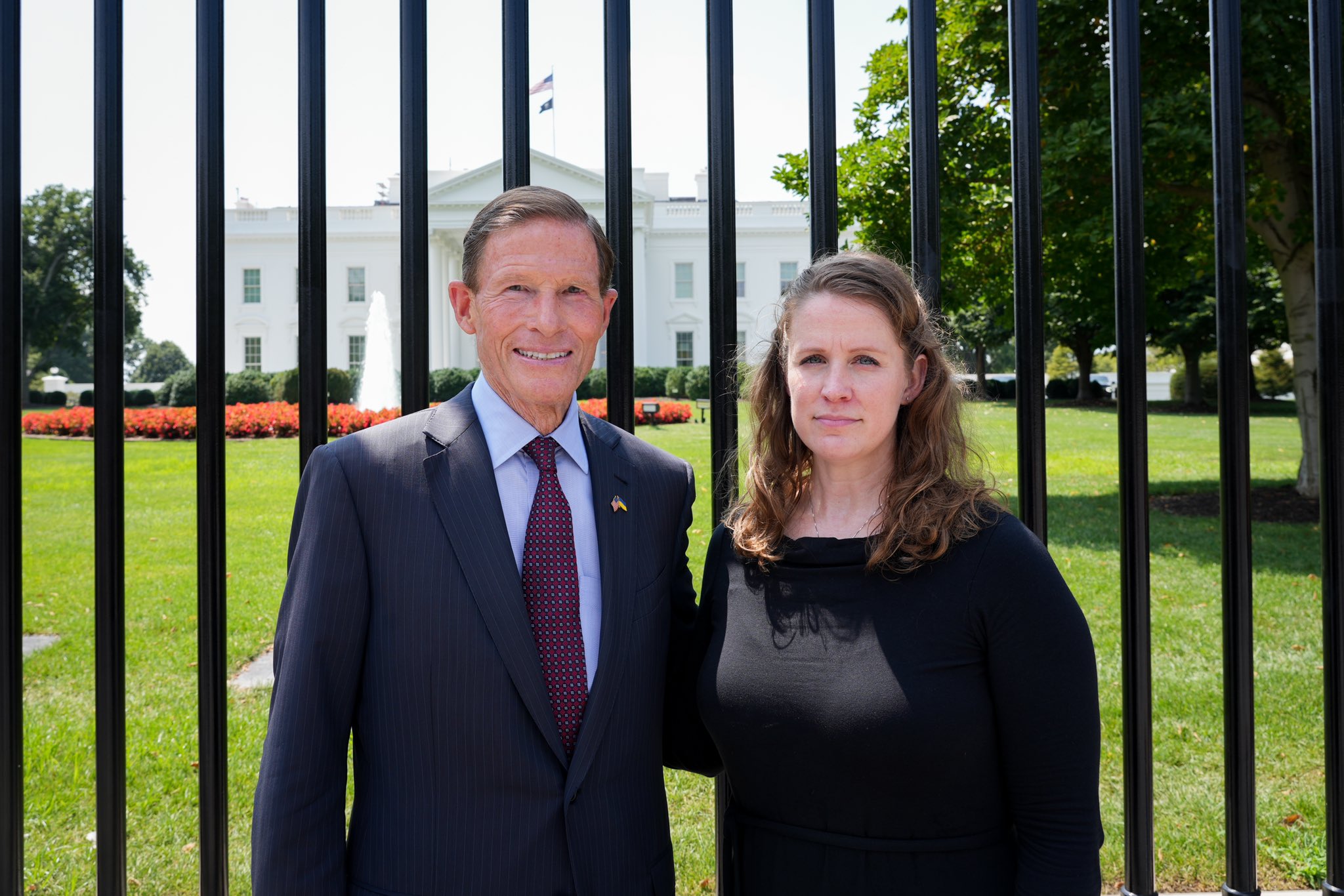 U.S. Senator Richard Blumenthal (D-CT) and Amy and Mark Antioho, the wife and son of the late Peter Antioho, attended today’s White House ceremony for the signing of the Sergeant First Class Heath Robinson Honoring Our Promise to Address Comprehensive Toxics (PACT) Act, comprehensive legislation to deliver multiple generations of veterans exposed to burn pits and dangerous toxins access to healthcare and benefits. 